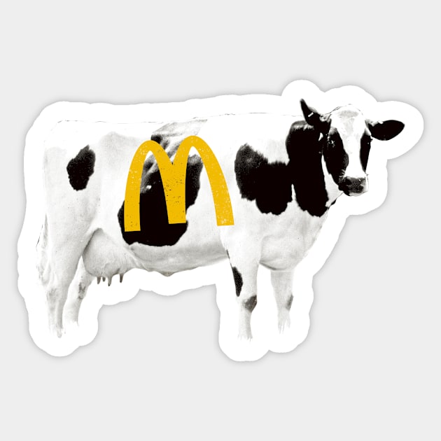 Mc Cow Sticker by francescosalerno